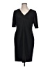 L.K. Bennett Solid Black Casual Dress Size 12 - photo 1