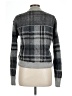 Free People 100% Polyester Plaid Gray Cardigan Size L - photo 2