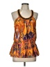 Marineblu 100% Polyester Orange Sleeveless Blouse Size L - photo 1