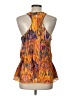 Marineblu 100% Polyester Orange Sleeveless Blouse Size L - photo 2