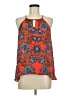 Collective Concepts 100% Polyester Orange Sleeveless Blouse Size M (petite) - photo 1