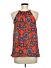 Collective Concepts 100% Polyester Orange Sleeveless Blouse Size M (petite) - photo 2