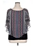 AGB 100% Polyester Blue Gray Short Sleeve Blouse Size 1X - photo 1