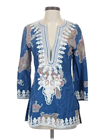 Craig Taylor 3/4 Sleeve Silk Top (view 1)