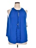 Lily White 100% Polyester Blue Sleeveless Blouse Size XL - photo 1