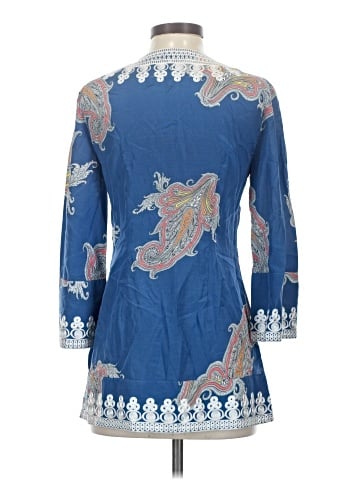 Craig Taylor 3/4 Sleeve Silk Top (view 2)