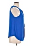 Lily White 100% Polyester Blue Sleeveless Blouse Size XL - photo 4