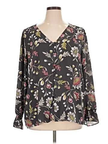Ann Taylor LOFT Outlet Long Sleeve Blouse (view 1)