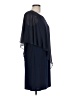 Ignite Evenings 100% Polyester Solid Blue Cocktail Dress Size 10 - photo 4