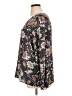 Ann Taylor LOFT Outlet 100% Polyester Floral Gray Long Sleeve Blouse Size XL - photo 5
