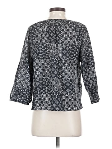 Garnet Hill 3/4 Sleeve Blouse (view 2)