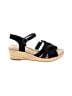Lands' End Black Wedges Size 6 1/2 (wide) - photo 1