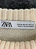 Zara Stripes Ivory Turtleneck Sweater Size M - photo 7