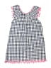Egg Baby 100% Cotton Checkered-gingham Blue Dress Size 6 - photo 1