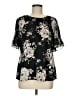 Van Heusen 100% Polyester Black Short Sleeve Blouse Size M - photo 1