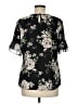 Van Heusen 100% Polyester Black Short Sleeve Blouse Size M - photo 2