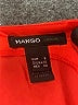 Mango Orange Short Sleeve Blouse Size XS - photo 7