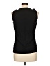 August Silk Black Sleeveless Blouse Size L - photo 2