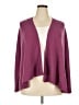 Eileen Fisher 100% Wool Purple Burgundy Wool Cardigan Size 3X - photo 1