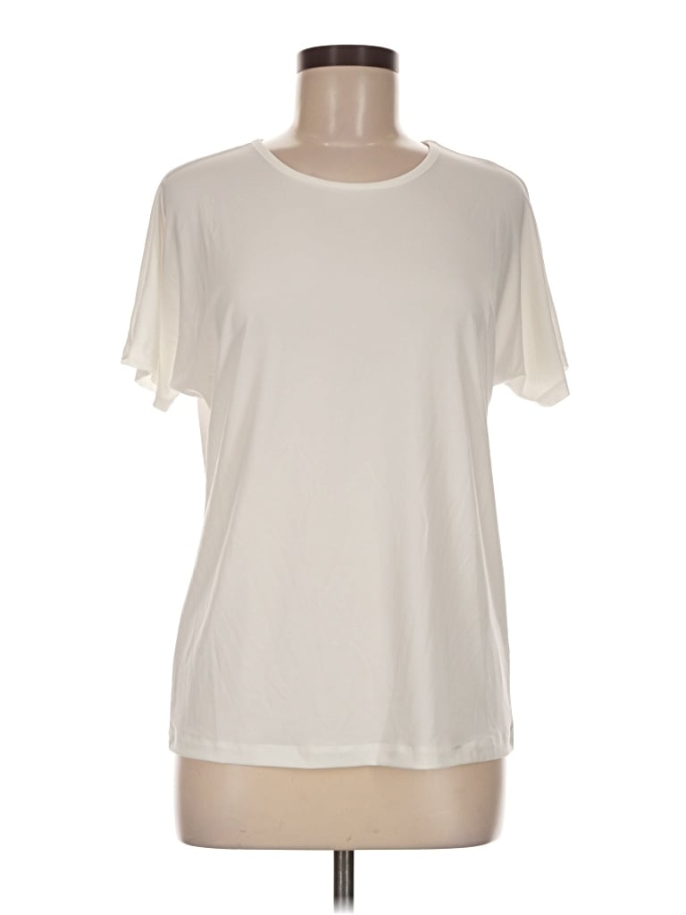 Pre-owned Iman Short Sleeve T-shirt In Ivory