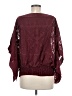 Max Studio Burgundy Long Sleeve Blouse Size M - photo 2