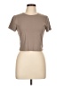 Athleta Tan Short Sleeve Top Size L - photo 1