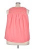 Ellos 100% Cotton Pink Sleeveless Blouse Size 22 - photo 2
