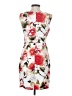 Connected Apparel Floral White Cocktail Dress Size 4 (petite) - photo 2