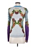 Desigual Tropical Teal Pullover Sweater Size XS - photo 2
