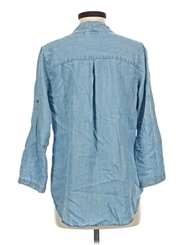 Mossimo 3/4 Sleeve Button-Down Shirt (view 2)