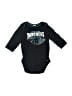 Team Apparel Black Long Sleeve Onesie Size 3-6 mo - photo 1