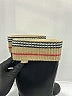 Burberry Black Top Nova Check Rain Boots  Size 6 - photo 4