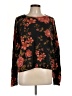 CeCe Floral Black Pullover Sweater Size L - photo 1