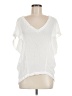Entro 100% Rayon White Short Sleeve Blouse Size M - photo 1