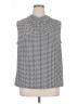 Worthington Houndstooth Silver Sleeveless Blouse Size 0X - photo 1