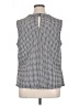 Worthington Houndstooth Silver Sleeveless Blouse Size 0X - photo 2