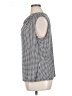 Worthington Houndstooth Silver Sleeveless Blouse Size 0X - photo 5