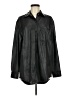Gianni Bini Metallic Black Long Sleeve Blouse Size M - photo 1