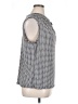 Worthington Houndstooth Silver Sleeveless Blouse Size 0X - photo 4