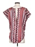 Parker 100% Polyester Red Short Sleeve Blouse Size S - photo 2