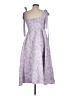 Flat White 100% Polyester Purple Cocktail Dress Size M - photo 2