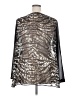 Alain Weiz 100% Polyester Animal Print Black 3/4 Sleeve Blouse Size 22 - photo 2