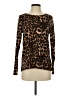 Per Se Brown Long Sleeve Top Size S - photo 1