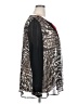 Alain Weiz 100% Polyester Animal Print Black 3/4 Sleeve Blouse Size 22 - photo 4