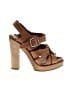 Chloé Brown Leather Platform Sandals Size EU 37 - photo 1