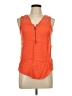 Pixley Orange Sleeveless Blouse Size L - photo 1