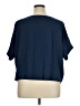 Saga 100% Cotton Blue Short Sleeve Turtleneck Size XL (estimated) - photo 2