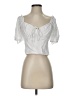 Sugarlips White Short Sleeve Blouse Size XS - photo 1