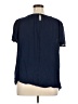 St. John's Bay 100% Rayon Blue Short Sleeve Blouse Size 0X (estimated) - photo 2