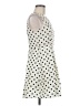 Freebird 100% Polyester Polka Dots Ivory White Cocktail Dress Size L - photo 4